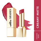 mCaffeine Shades Creamy Matte Kiss Bullet Lipstick Moisturizing Lightweight - Crushed Berry | Grocsy
