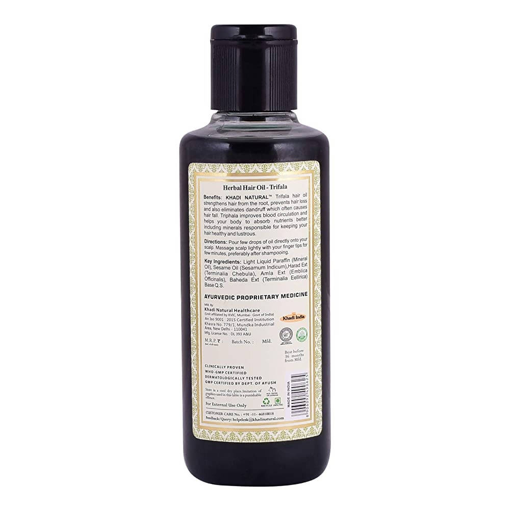 Khadi Natural Trifala Herbal Hair Oil | Grocsy