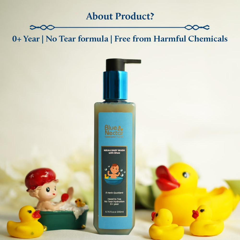 Blue Nectar Niraa Baby Body Wash With Organic Ghee | Grocsy