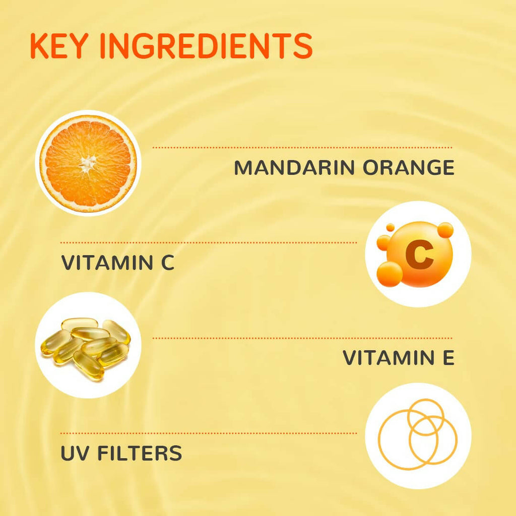 Moody Vitamin C Hydrating Fluid Sunscreen with SPF 50 PA+++ | Grocsy
