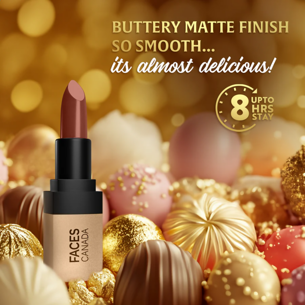 Faces Canada Comfy Matte Velvet Touch Lipstick - Cocoa Truffle 06 | Grocsy