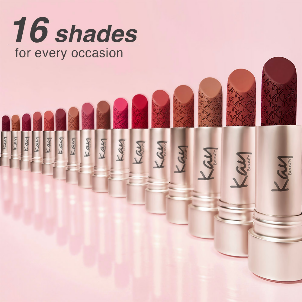 Kay Beauty Hydra Crème Hydrating Full Coverage Lipstick with Hyaluronic Acid- Grace | Grocsy