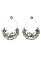 Mominos Fashion Johar Kamal Peacock Design Chandbali Earrings