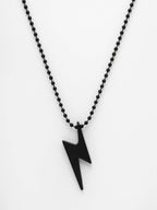 NVR Men Black Plated Flash Pendent With Chain | Grocsy