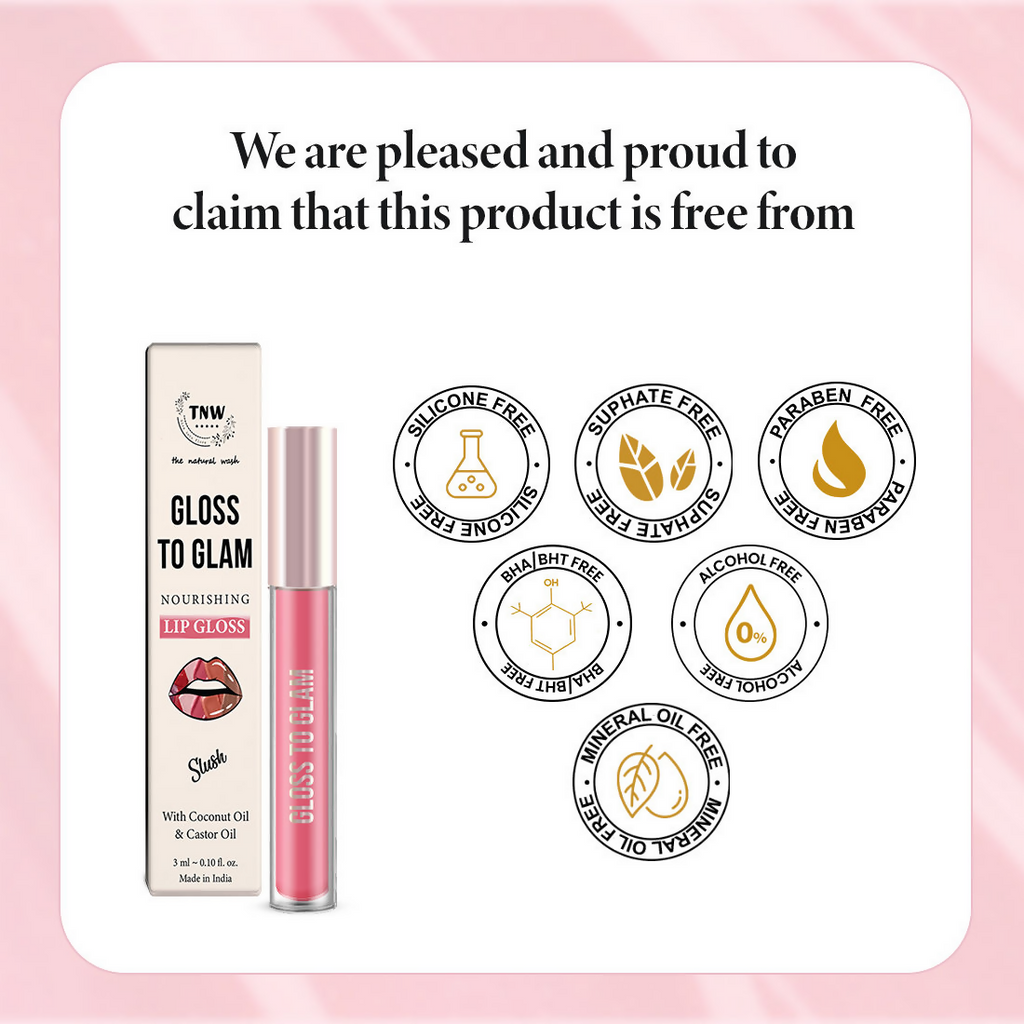 The Natural Wash Gloss To Glam Nourishing Lip Gloss - Slush | Grocsy