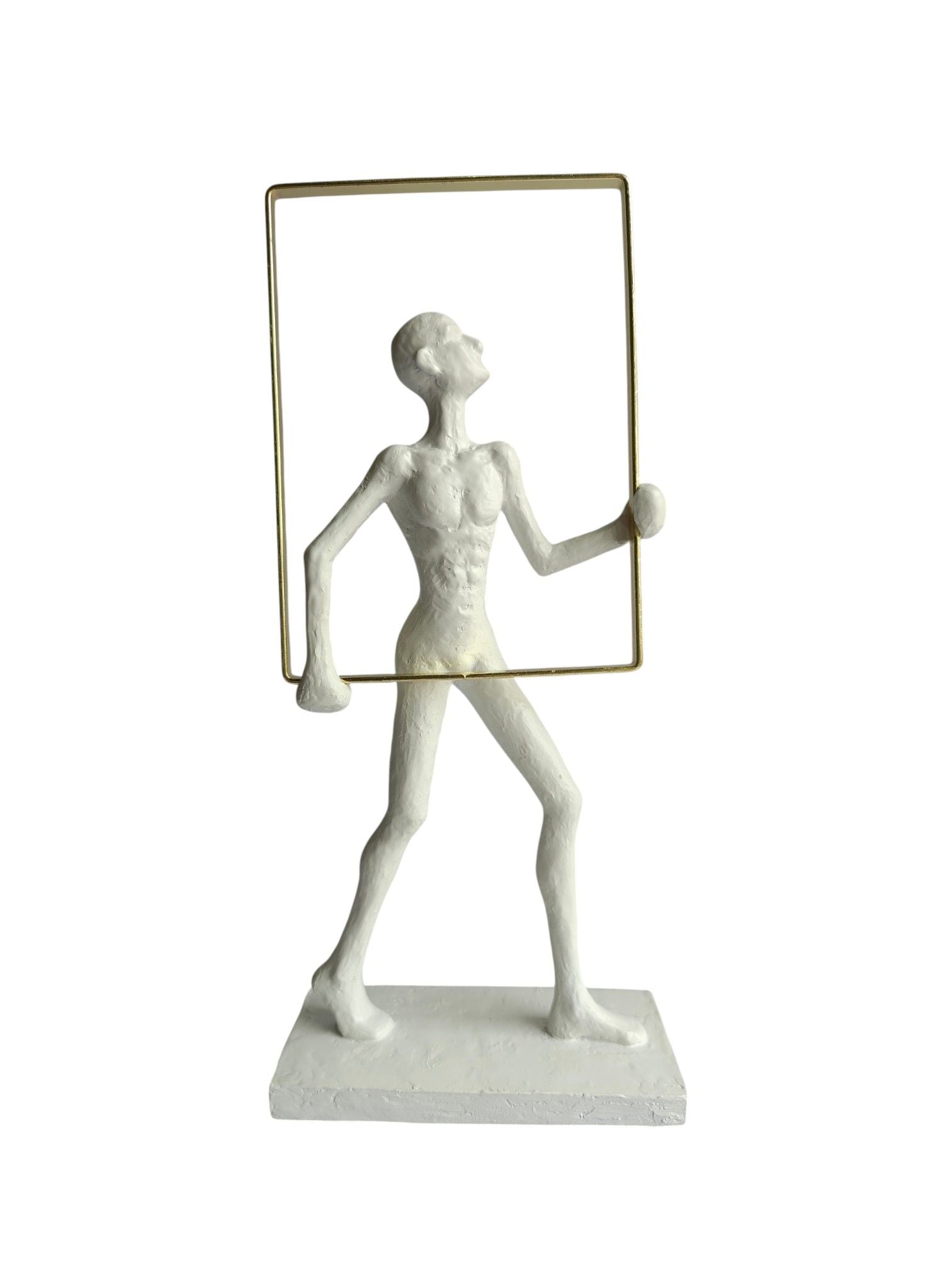Sun Mun Decors Abstract Man Frame White | Grocsy