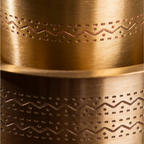 Sidapur Brass Dabara - Etched Matt | Grocsy