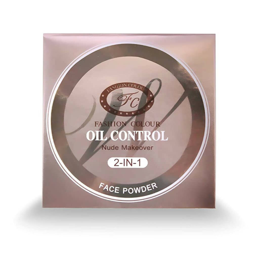 Fashion Colour Nude Makeover 2 in 1 Face Compact Powder-Shade 01 (Medium to Fair) | Grocsy
