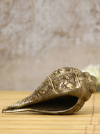 eCraftIndia Gold-Toned Handcrafted Auspicious Lord Ganesha Shankh Showpiece | Grocsy