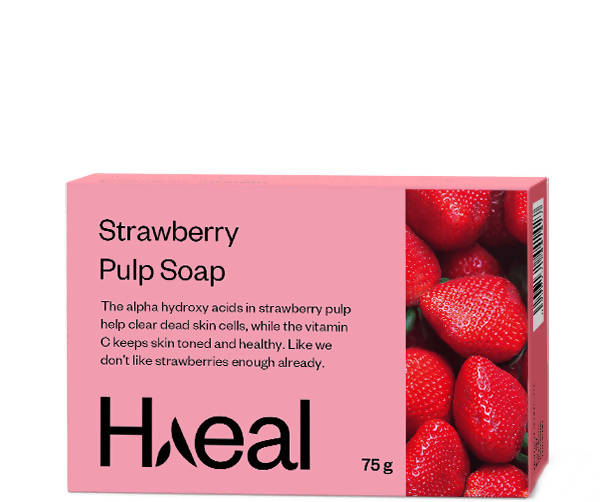 Haeal Strawberry Pulp Soap | Grocsy