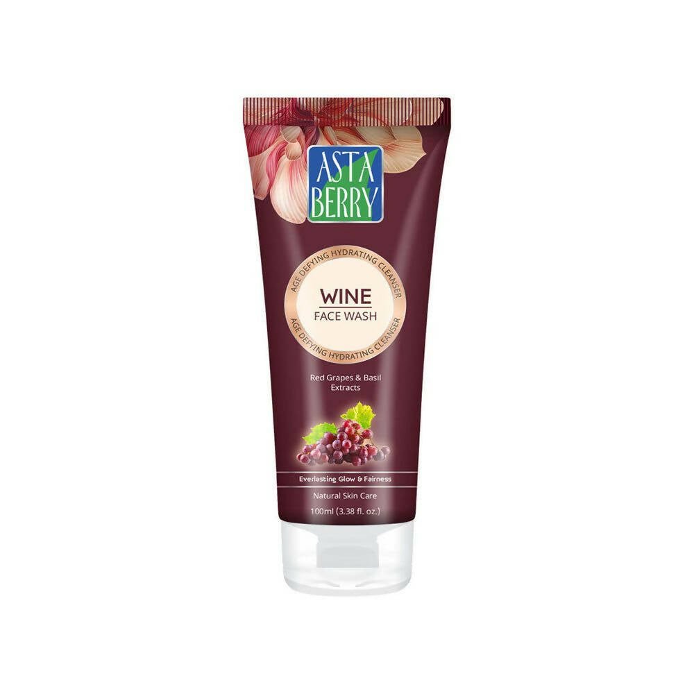 Astaberry Wine Face Wash for Age Defying Hydrating Cleanser | Grocsy