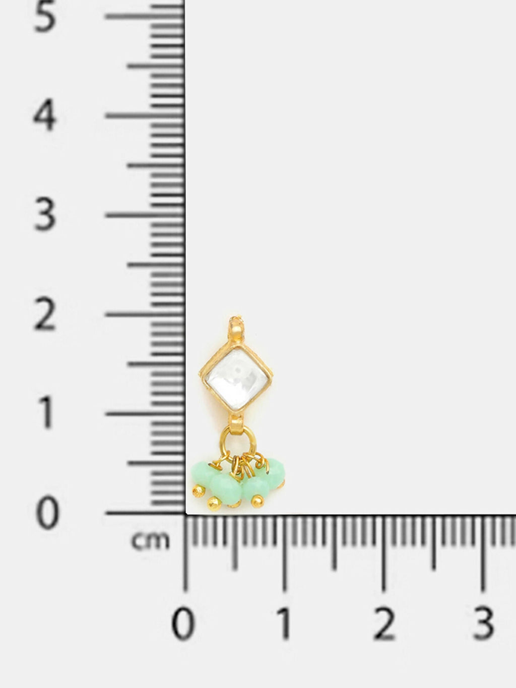 Ruby Raang Diamond Pearl Dangling Earrings | Grocsy