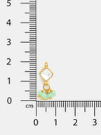 Ruby Raang Diamond Pearl Dangling Earrings | Grocsy