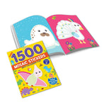 Dreamland Publications 1500 Mosaic Stickers Book 3 with Colouring Fun - Sticker Bok for Kids Age 4 - 8 years | Grocsy