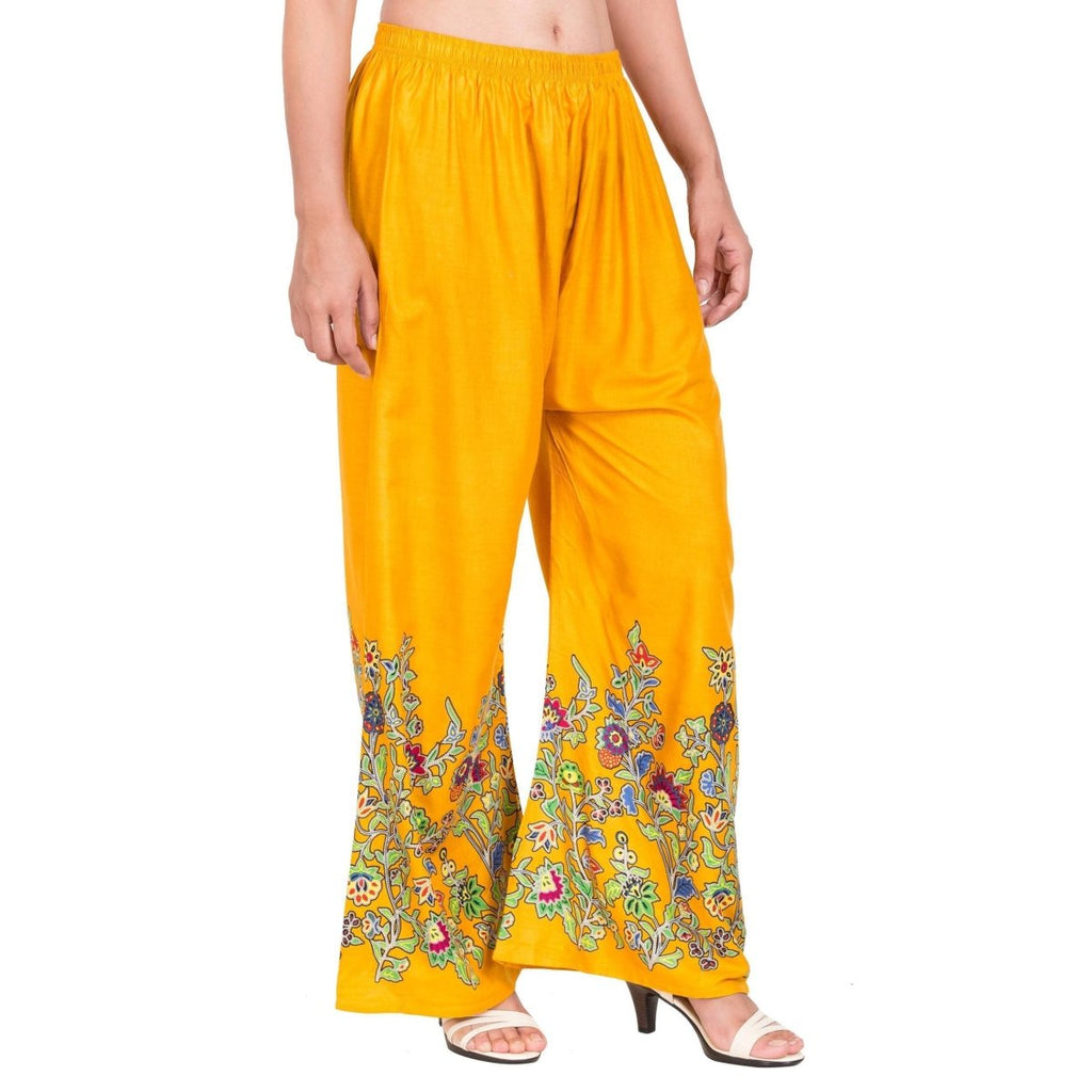 Asmaani Mustard Color Digital Print Sarara | Grocsy