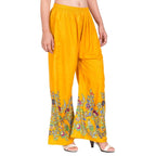 Asmaani Mustard Color Digital Print Sarara | Grocsy