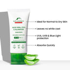 Alps Goodness Blue Light Protection Sunscreen For Normal to Dry Skin SPF 50 PA+++ with Aloe Vera, Cica & Allantoin | Grocsy