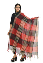 Mominos Fashion Moeza Handloom Cotton Red Tone Dupatta | Grocsy
