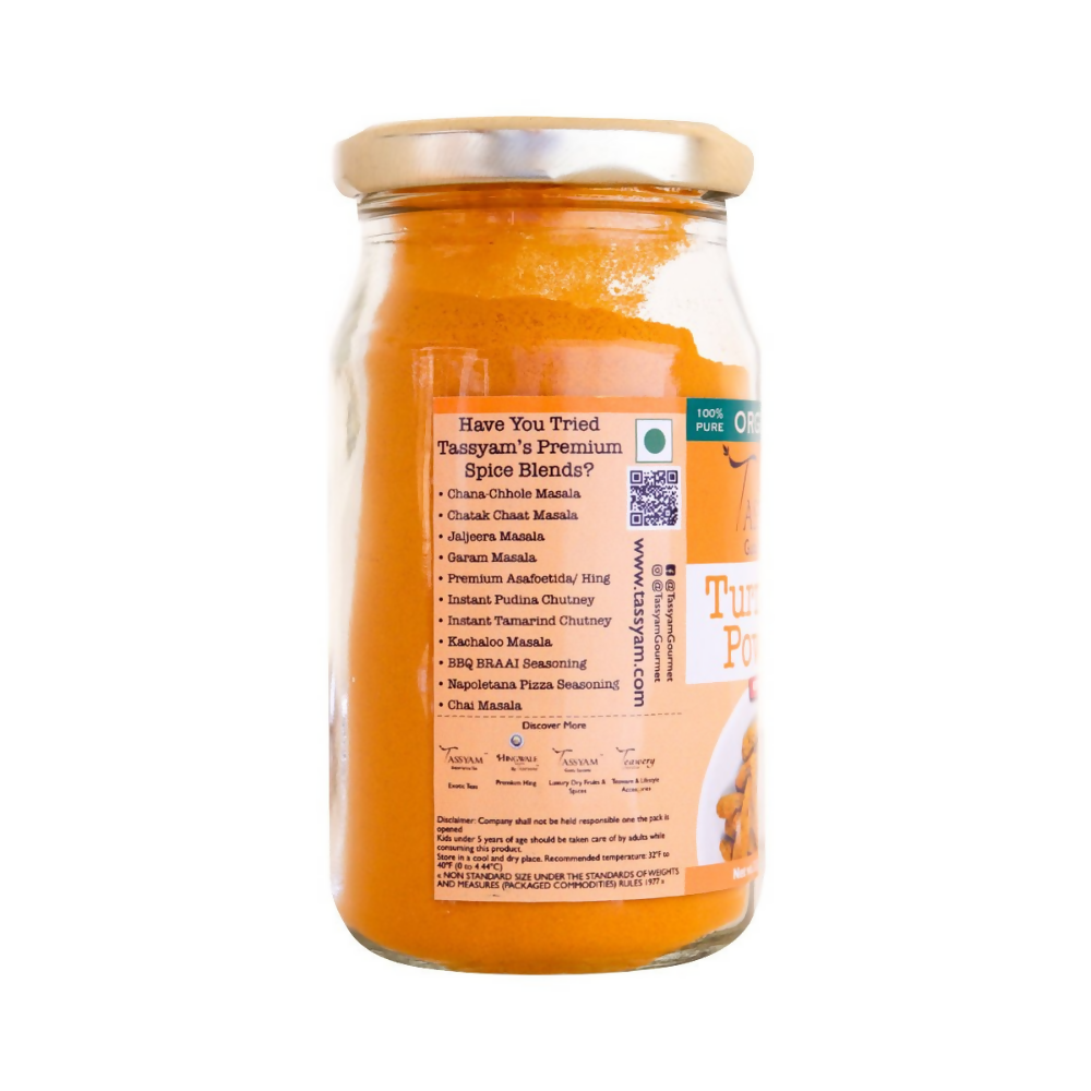 Tassyam Organics Certified 100% Organic Turmeric Powder | Grocsy