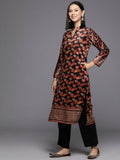 Ahalyaa Women's Traditional wear Kurta - Black | Grocsy