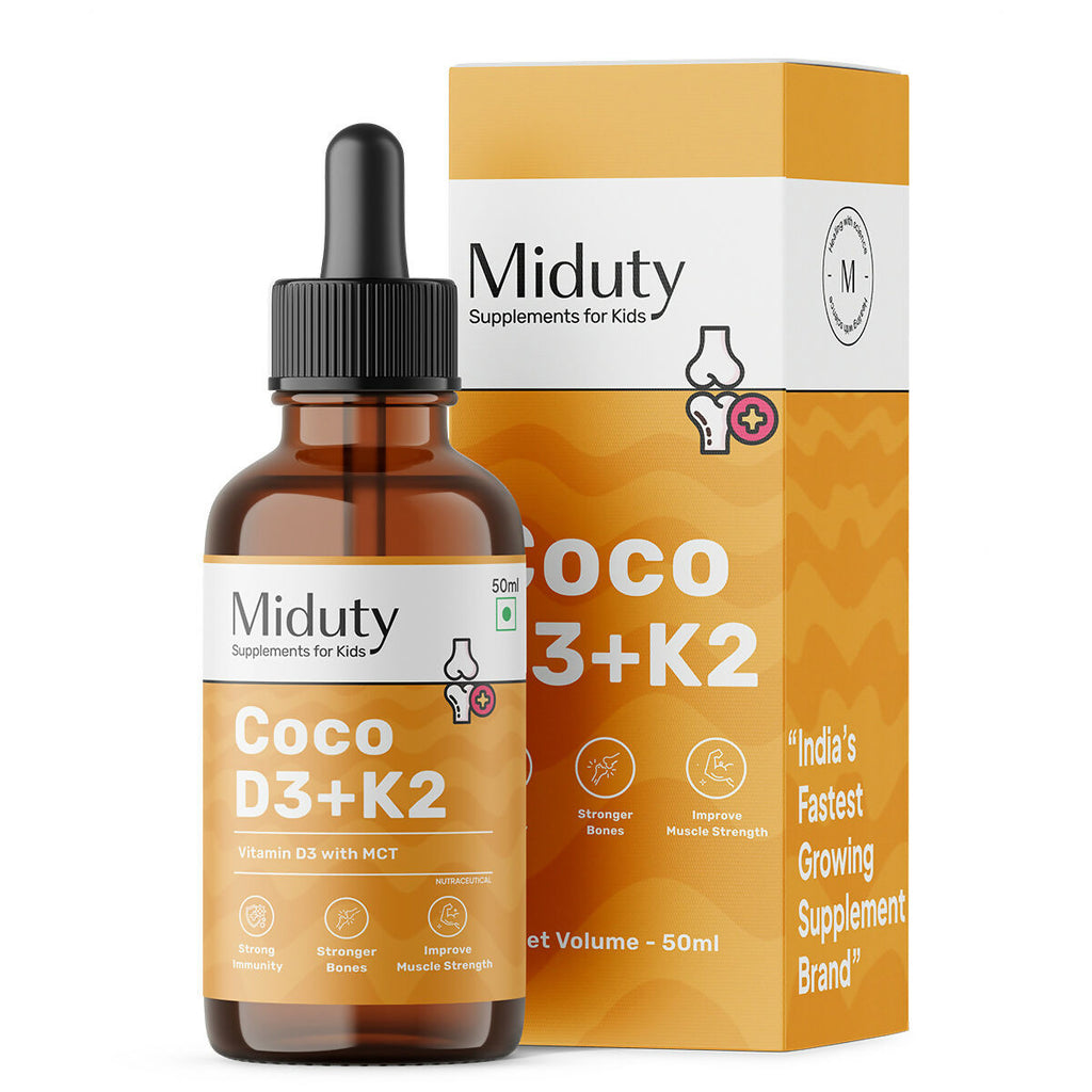 Miduty Coco D3+K2 Drops For Kids & Babies | Grocsy