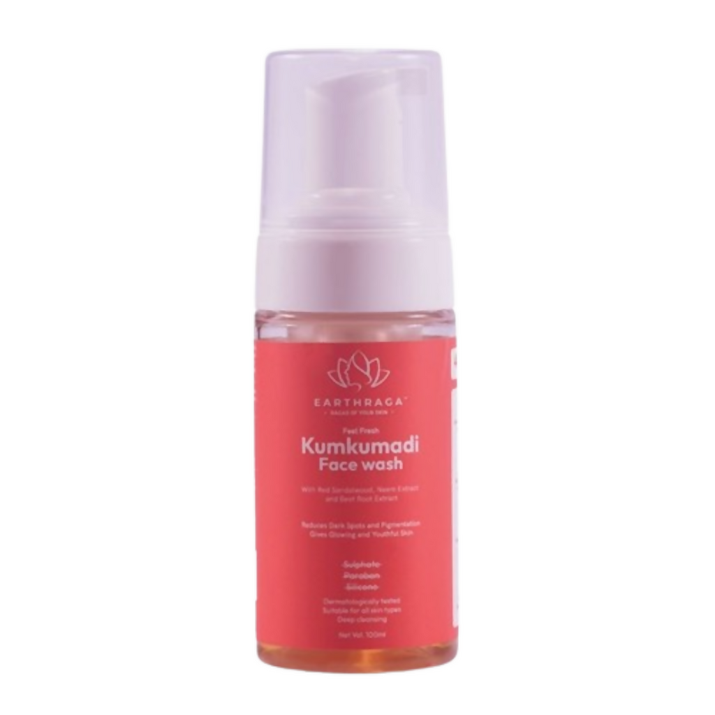 Earthraga Kumkumadi Foaming Face Wash | Grocsy