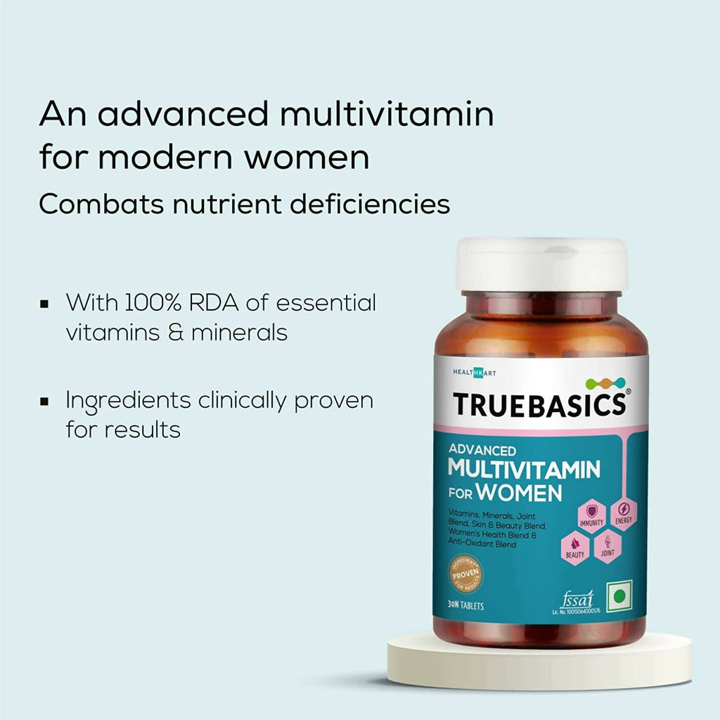 TrueBasics Advanced Multivitamin Tablets for Women | Grocsy