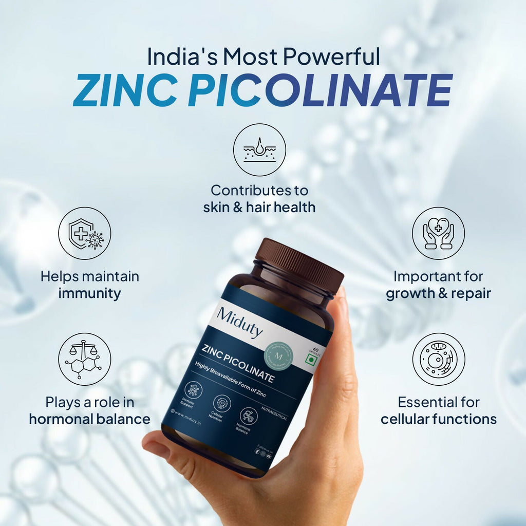 Miduty Zinc Picolinate Capsules | Grocsy