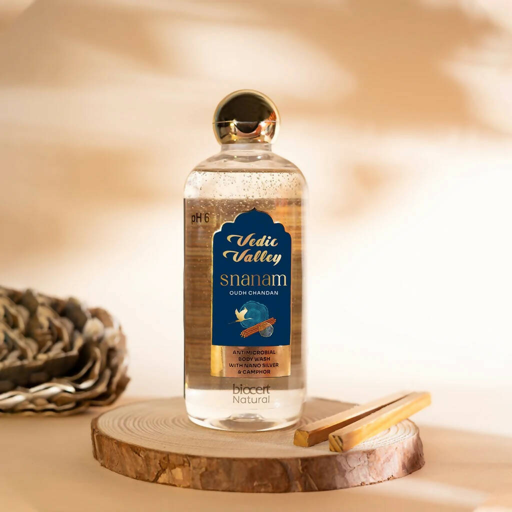 Vedic Valley Mens Long Lasting Hydrating Body Wash Oudh Chandan | Grocsy