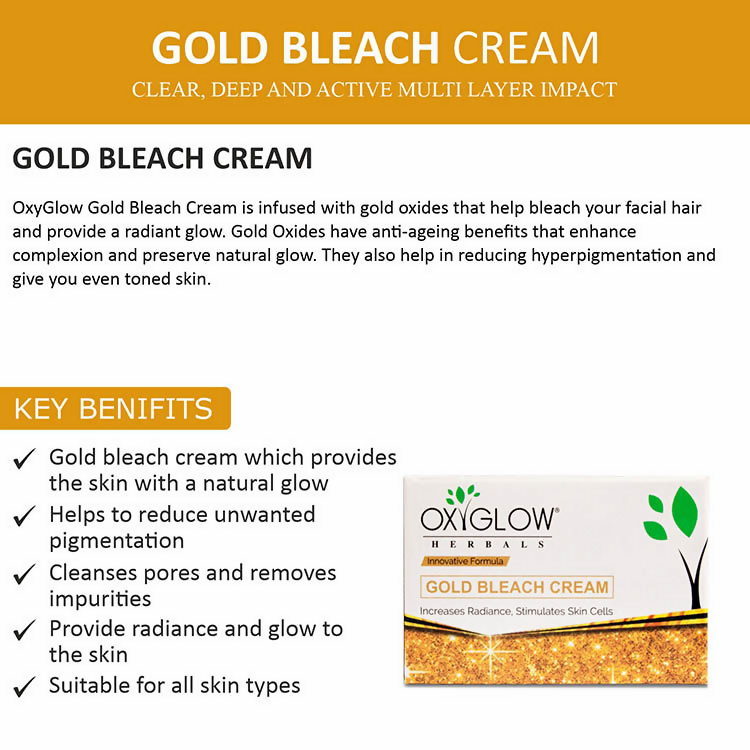 Oxyglow Herbals Gold Bleach Cream | Grocsy