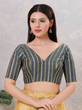 Joban Fashion Women Cotton Blend Grey Stitched Blouse | Grocsy