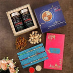 Set of 3 Pearl Rakhi & Dry Fruits Jars | Grocsy