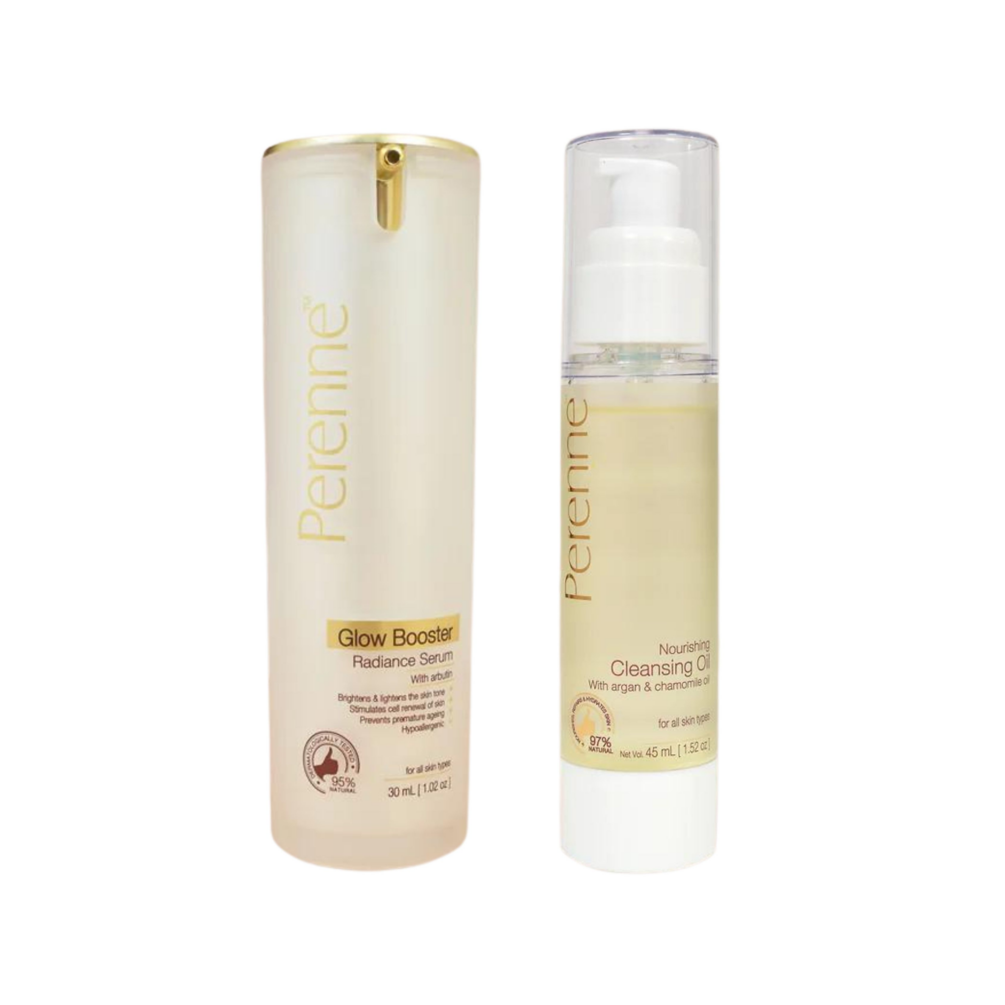 Perenne Skin Restoration Cleansing Oil and Serum | Grocsy