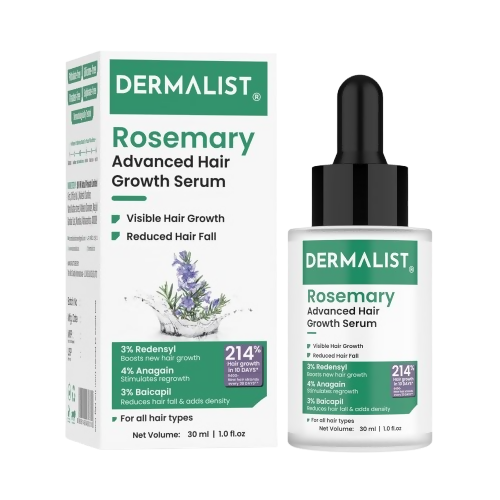 Dermalist Rosemary Hair Growth Serum with 3% Redensyl, 4% AnaGain & 3% Baicapil | Grocsy