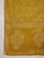 Sangria Printed Pure Cotton Straight Kurta , Trouser & Dupatta Set | Grocsy