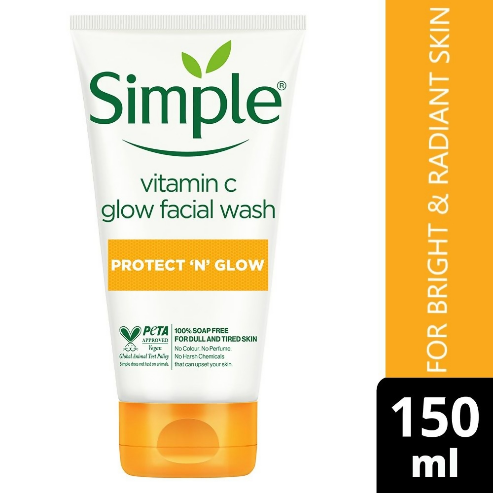 Simple Protect N Glow Vitamin C Glow Facial Wash | Grocsy