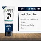 Amazing Earth Certified Organic Beard Oil and Beard Wash | Grocsy