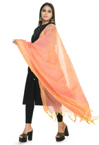 Mominos Fashion Moeza Handloom Cotton Peach Dupatta | Grocsy