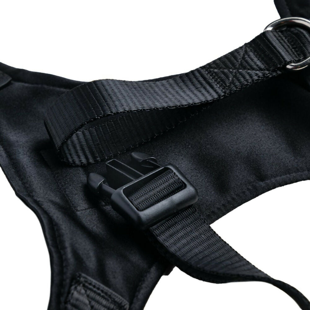 Waggety Tuxedo Dog Harness - Stylish Black & White Design, Adjustable Fit, Durable Fabric, Elegant Pet Harness for Dogs | Grocsy