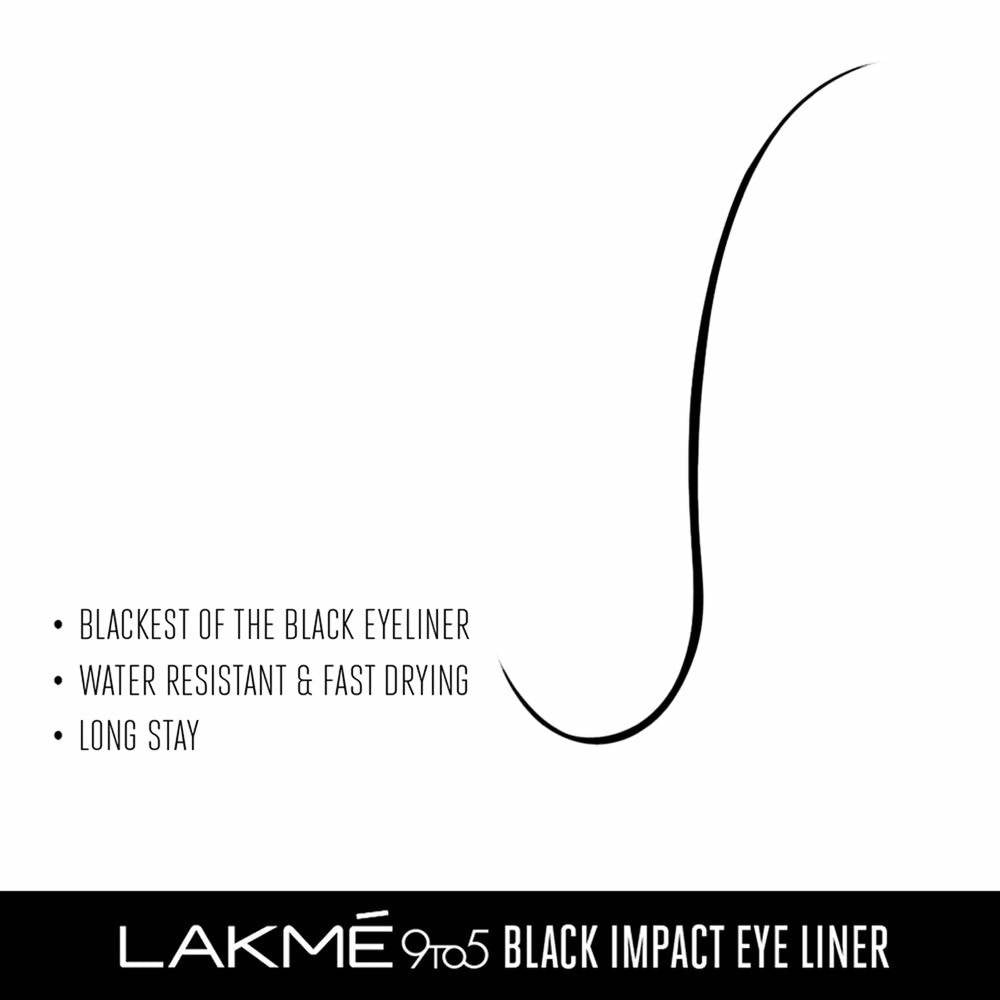 Lakme 9To5 Impact Eye Liner - Black | Grocsy