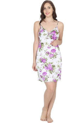 Ruhani Printed Short Nighty Fits Bust (Ruhani-NT-08-FS) | Grocsy