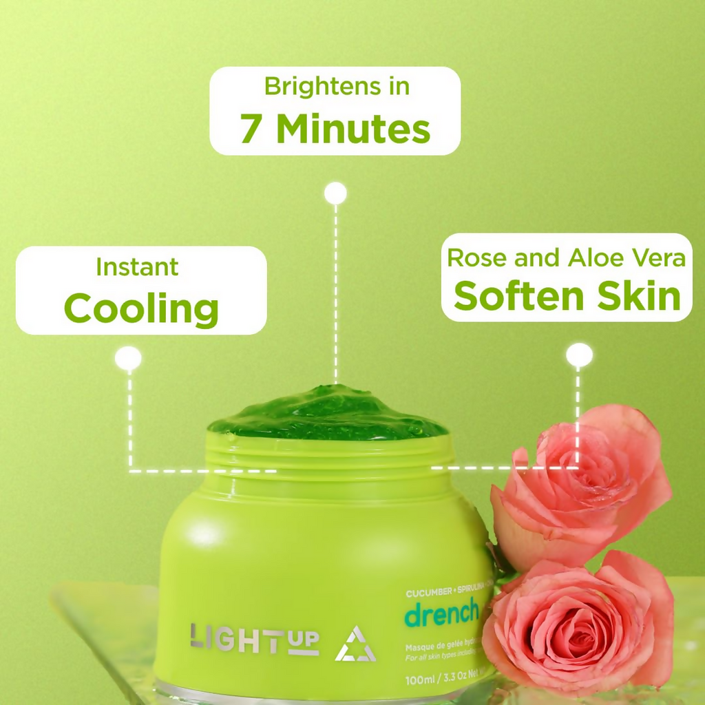 Light Up Drench Hydrating Jelly Mask For Glowing Skin | Grocsy