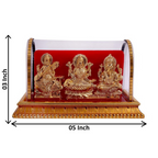 International Gift Metal Lord Ganesh and Maa Lakshmi, Sarswati Idol | Grocsy