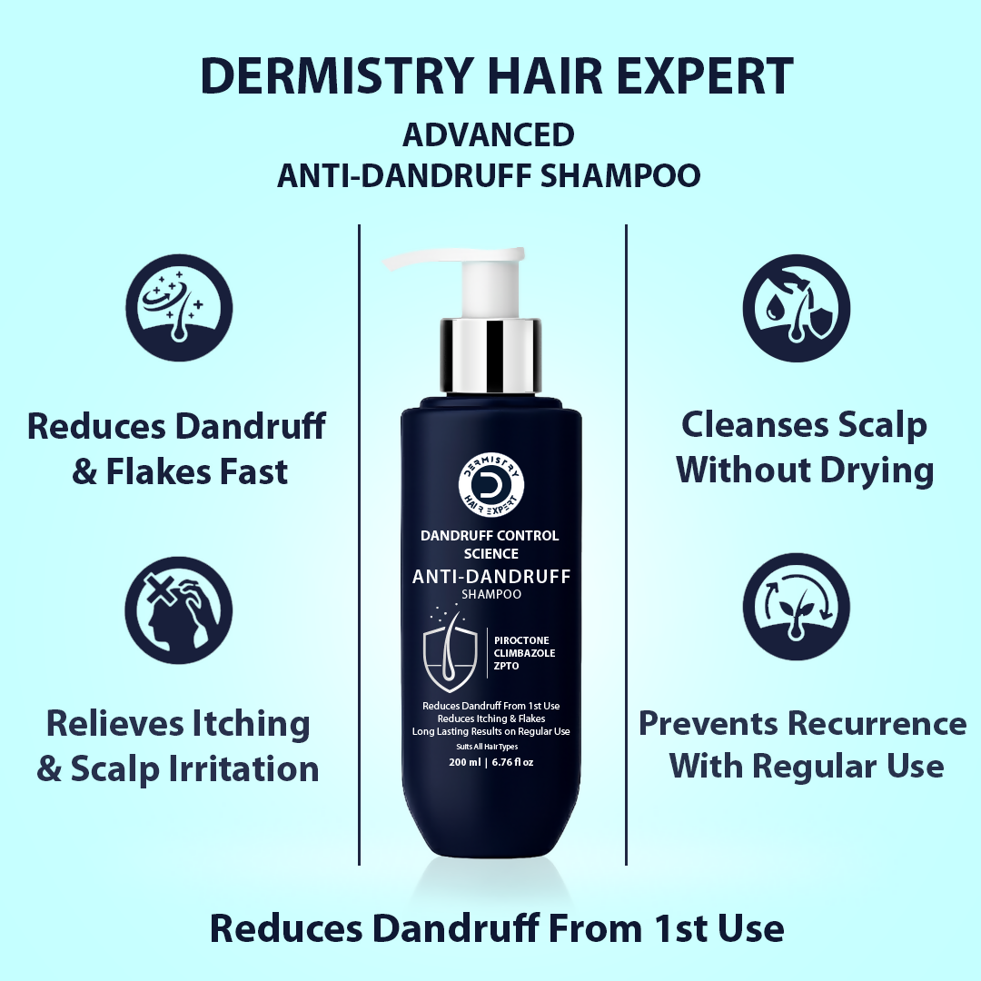 Dermistry Anti-Dandruff Control Shampoo Mask & Serum | Grocsy
