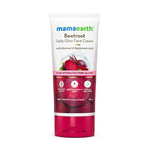 Mamaearth Beetroot Daily Glow Face Cream With Beetroot & Hyaluronic Acid | Grocsy