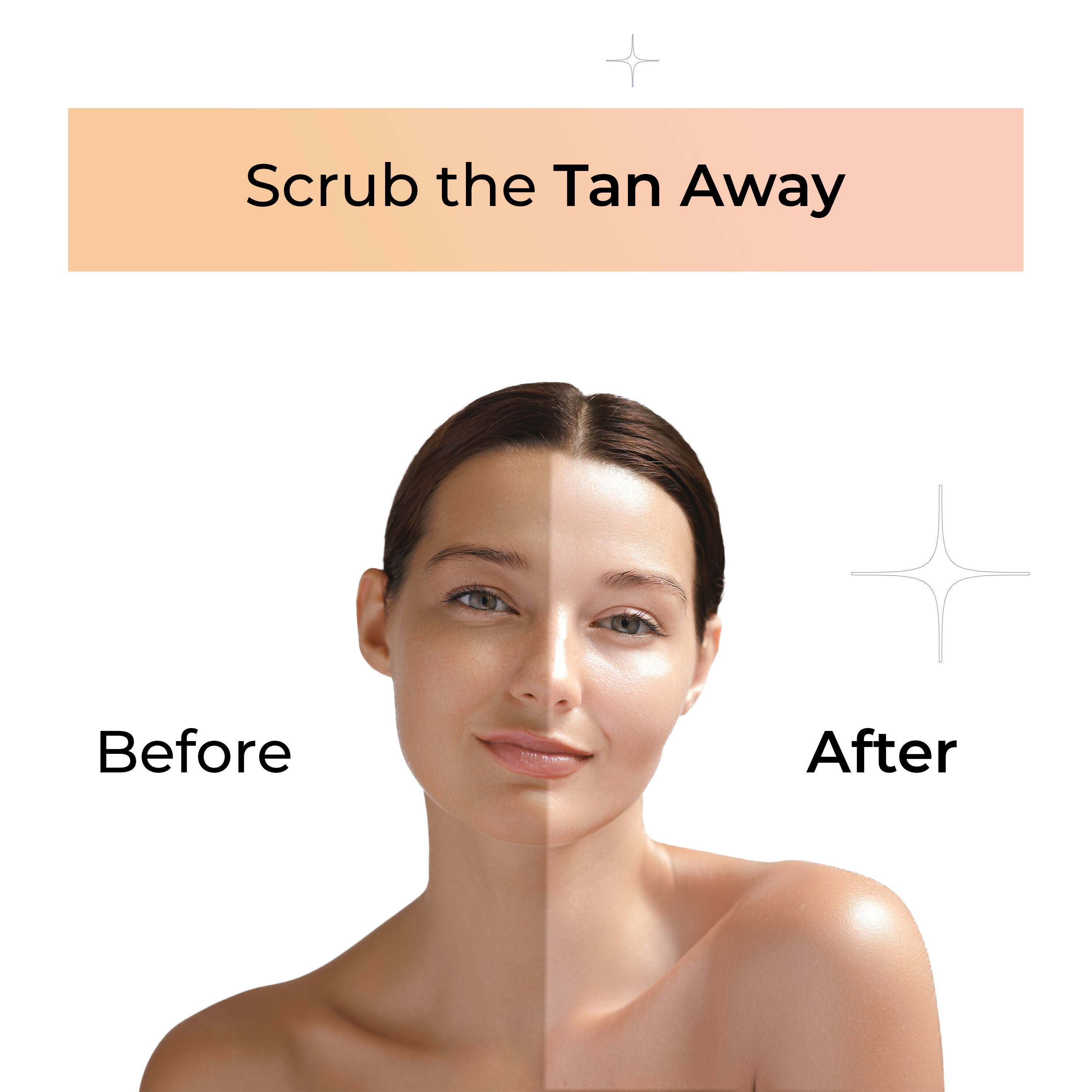 Glowifly Radiance Touch Tan Clear Face Exfoliating Scrub - Papaya Scrub for Face | Grocsy