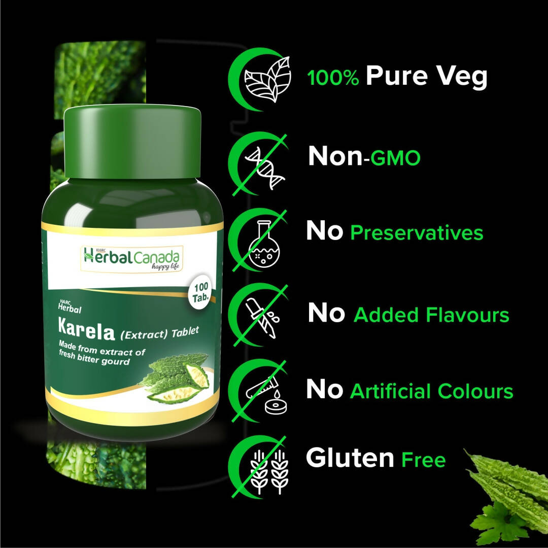 Herbal Canada Karela Tablets | Grocsy