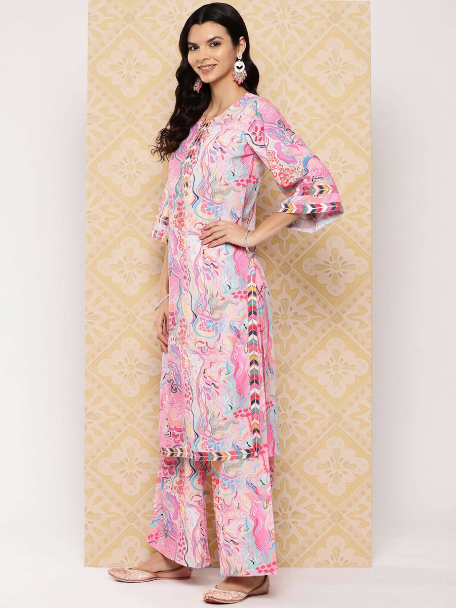 Ahalyaa Women's Traditional wear Kurta Set - Multi | Grocsy