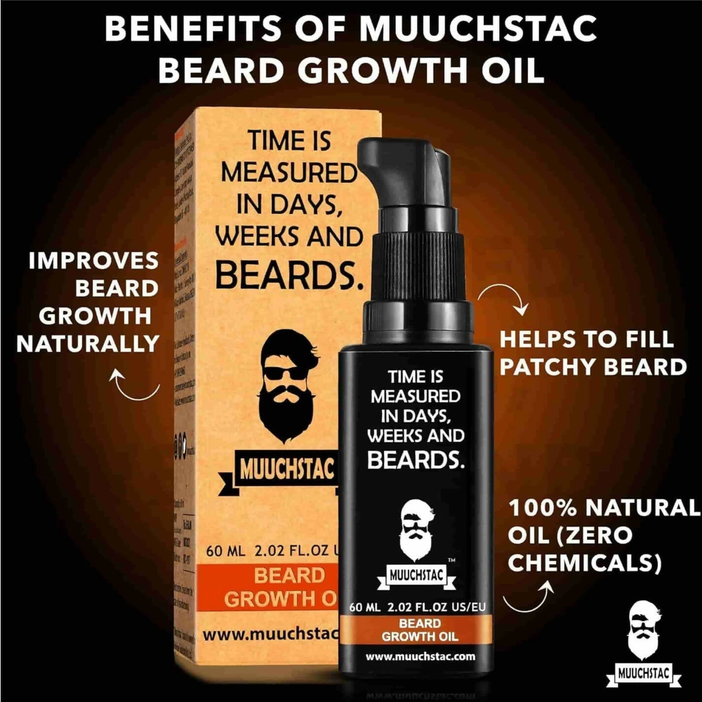 Muuchstac Beard Growth Oil | Grocsy