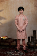 Semi Pattu Copper Balaji Ratna Pattu Set By Hilo Design | Grocsy